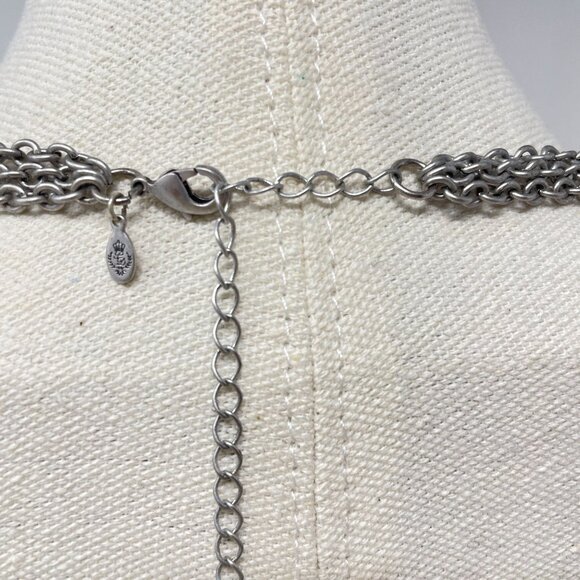 Premier Designs Swanky Necklace Faceted Glass Multistrand Statement Y2K - Picture 8 of 13